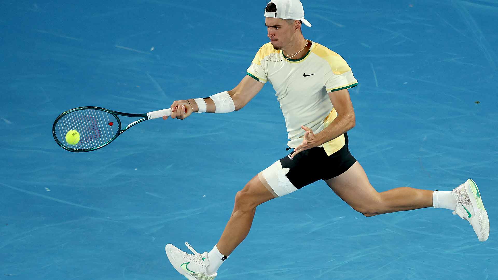Dino Prizmic impressed in his Grand Slam debut against Novak Djokovic.