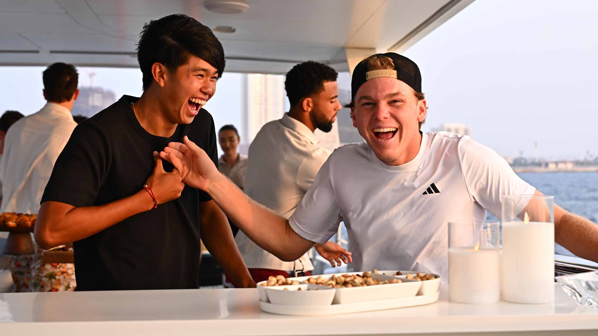 Learner Tien and Alex Michelsen in Jeddah.