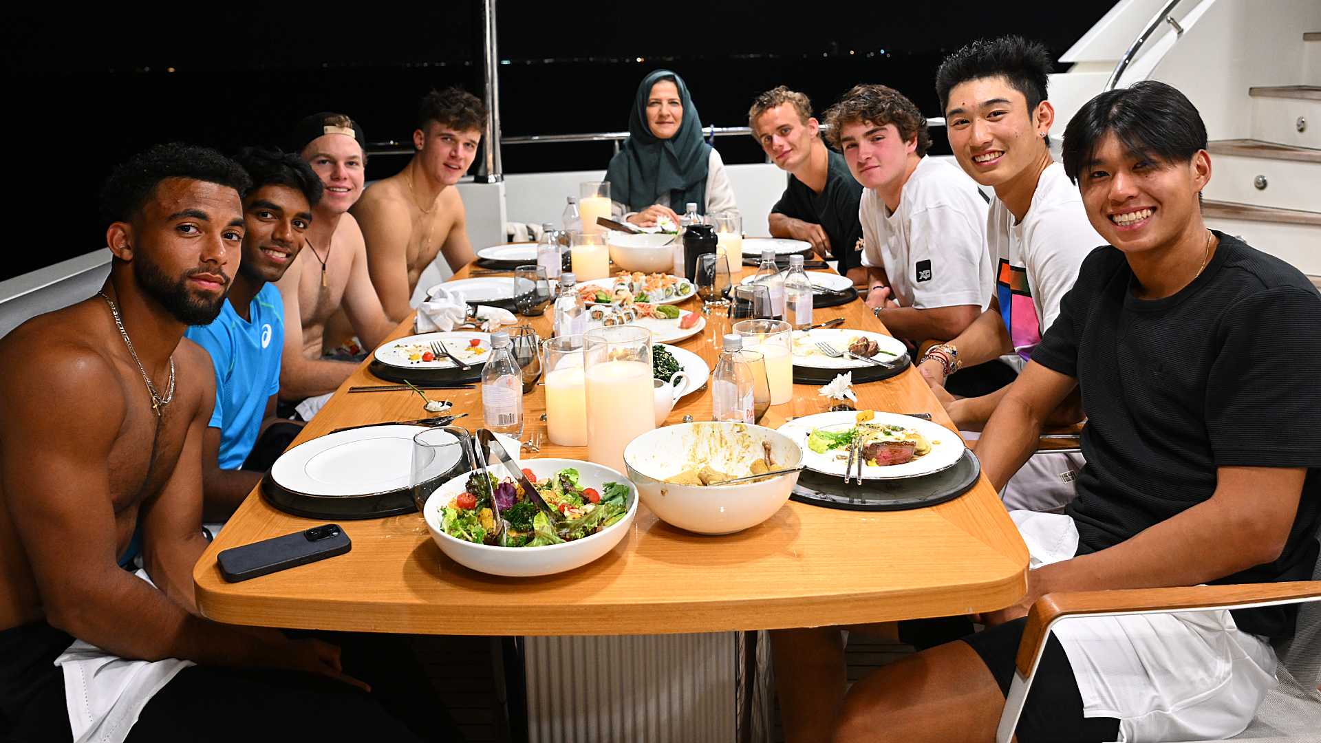Arthur Fils, Nishesh Basavareddy, Alex Michelsen, Jakub Mensik, Luca Van Assche, Joao Fonseca, Shang Juncheng, Learner Tien