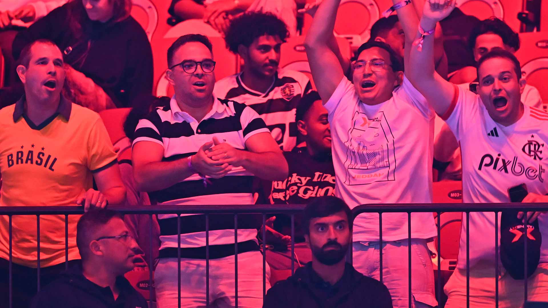 Brazilian fans support Fonseca in Saudi Arabia.
