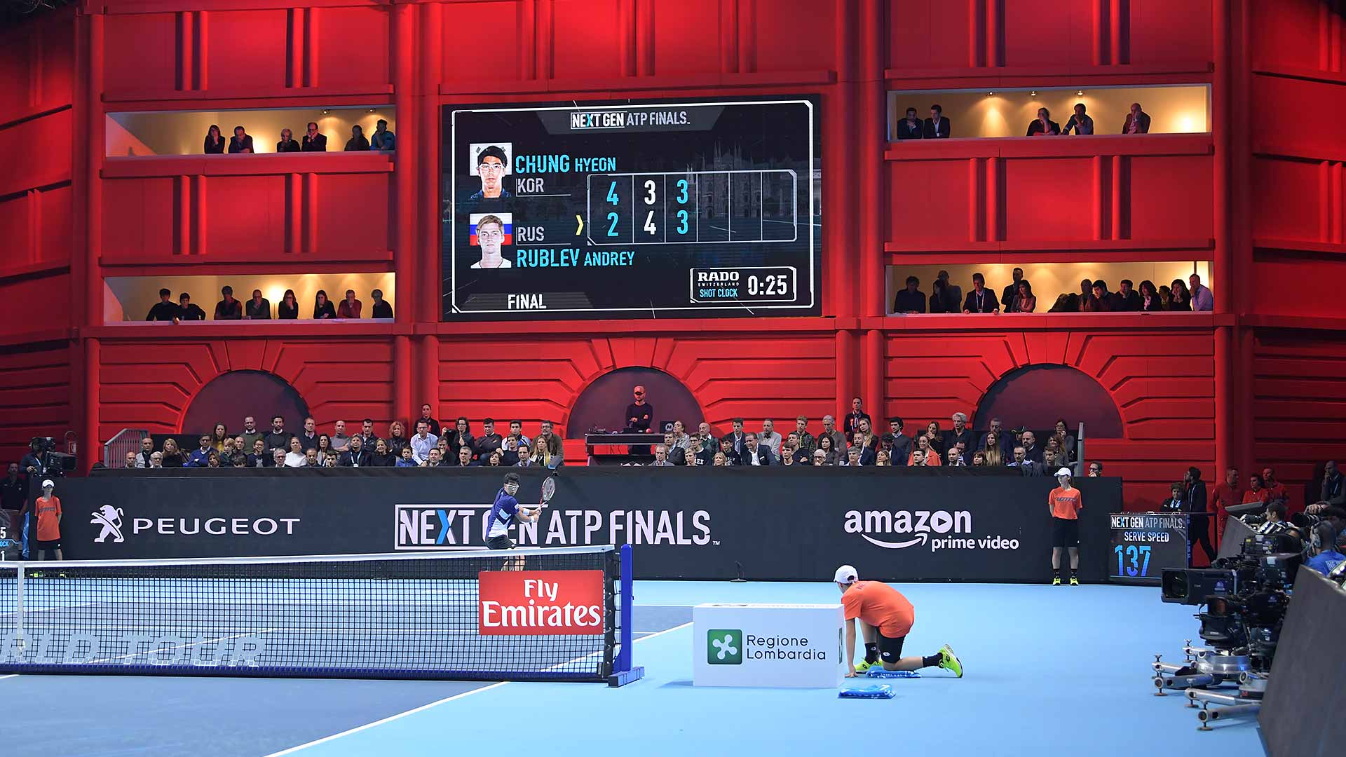 Shorter sets (first to four) was one of many innovations at the inaugural Next Gen ATP Finals.