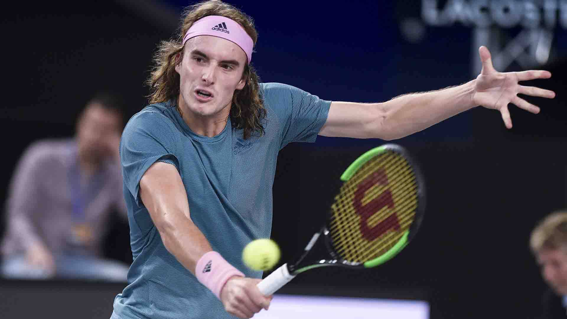 Stefanos Tsitsipas reaches the Open 13 Provence quarter-finals on Wednesday.