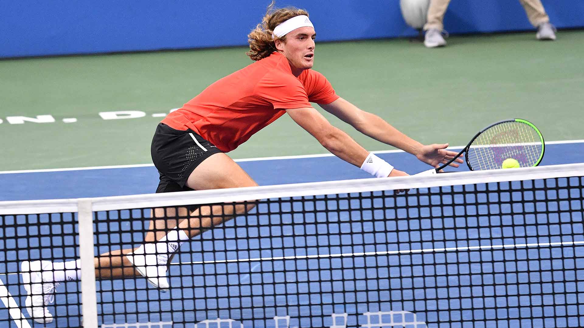 Stefanos Tsitsipas reaches the third round of the Citi Open on Wednesday