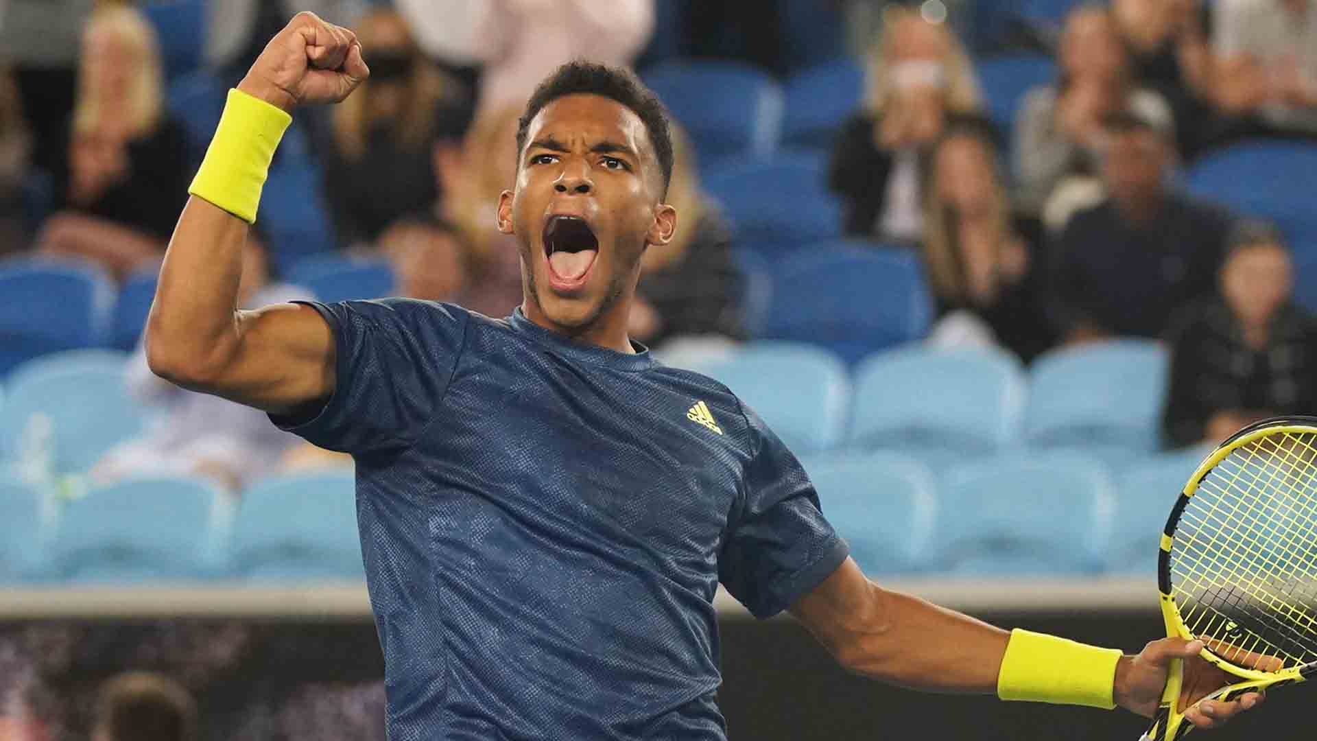 Felix Auger Aliassime Will Play Aslan Karatsev On Sunday At The Australian Open To Reach His First Grand Slam Quarter Final Intesa Sanpaolo Next Gen Atp Finals