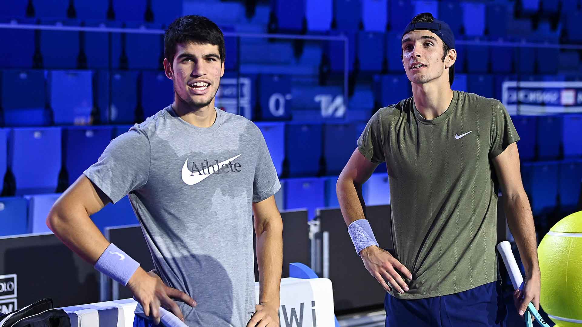 Alcaraz andamp; Musetti Hit The Court In Milan News Article Next Gen ATP Finals Tennis