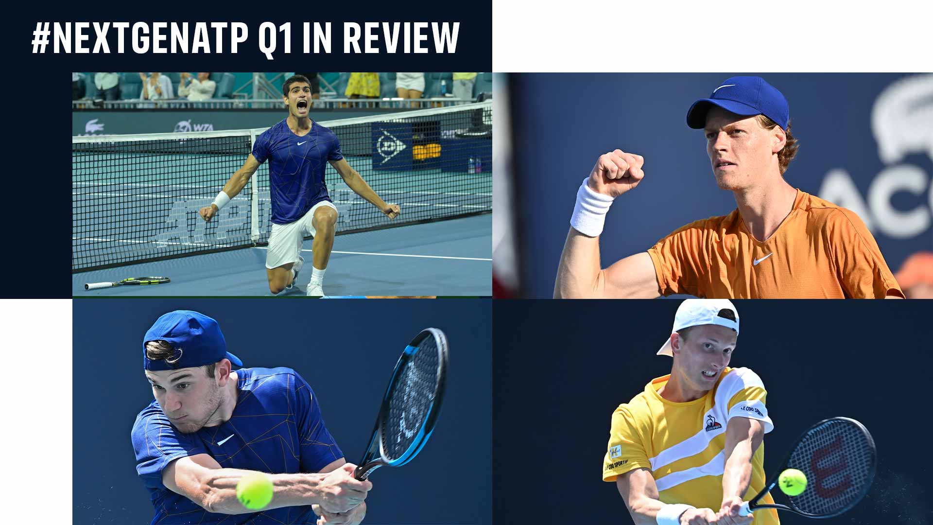 NextGenATP Q1 Review Alcaraz, Sinner, Draper Taste Early-Season Success News Article Next Gen ATP Finals Tennis