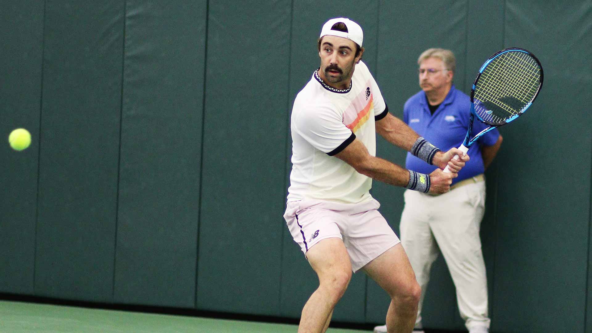 Jordan Thompson during Sunday's final in Rome, Georgia.