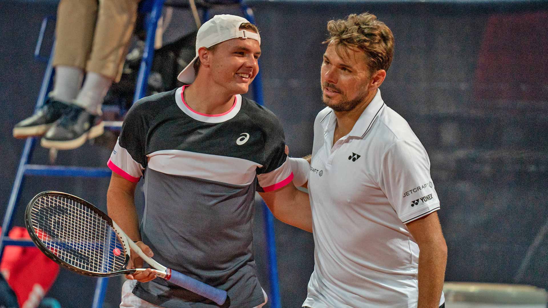 Dominic Stricker and Stan Wawrinka