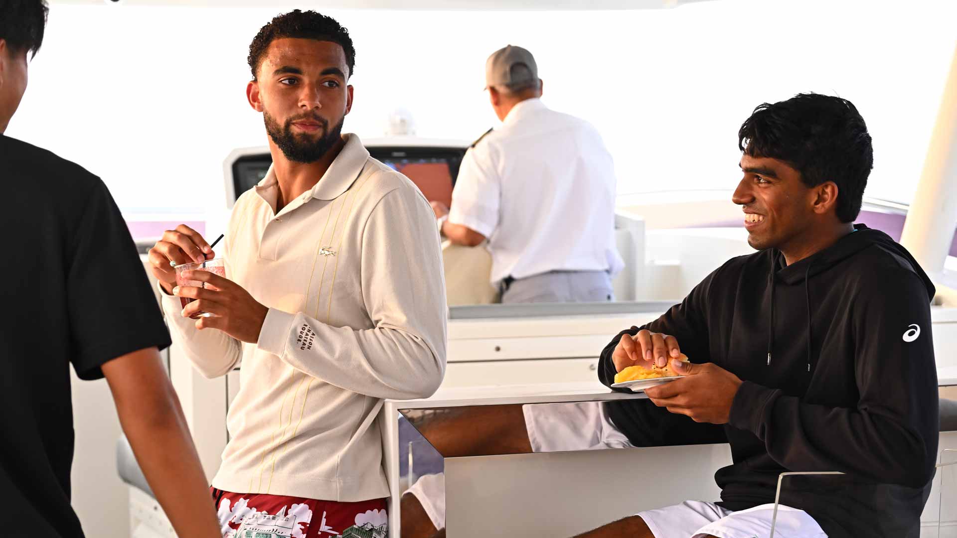 Arthur Fils and Nishesh Basavareddy in Jeddah.