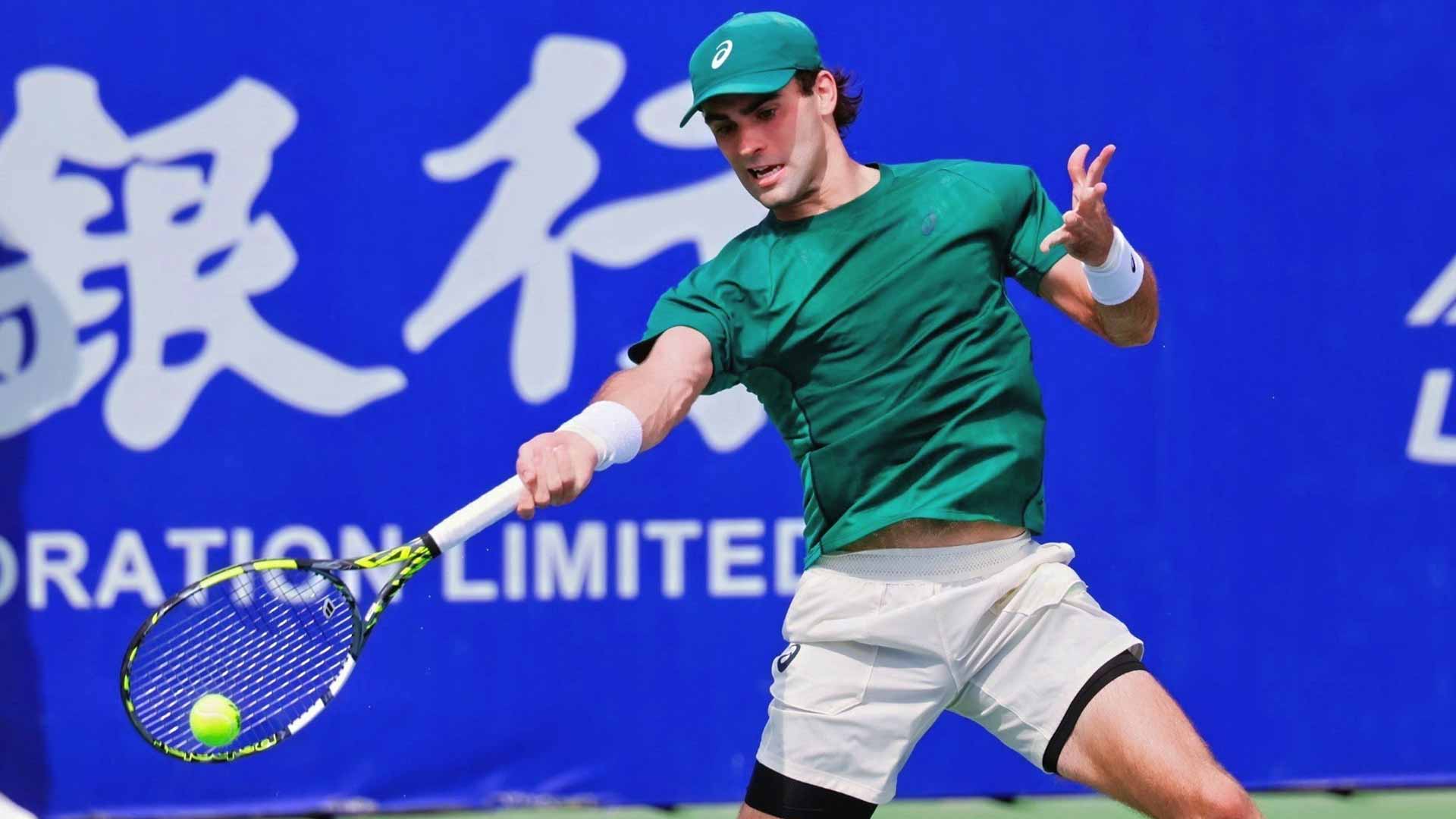 Eliot Spizzirri in action at the Jingshan Challenger.