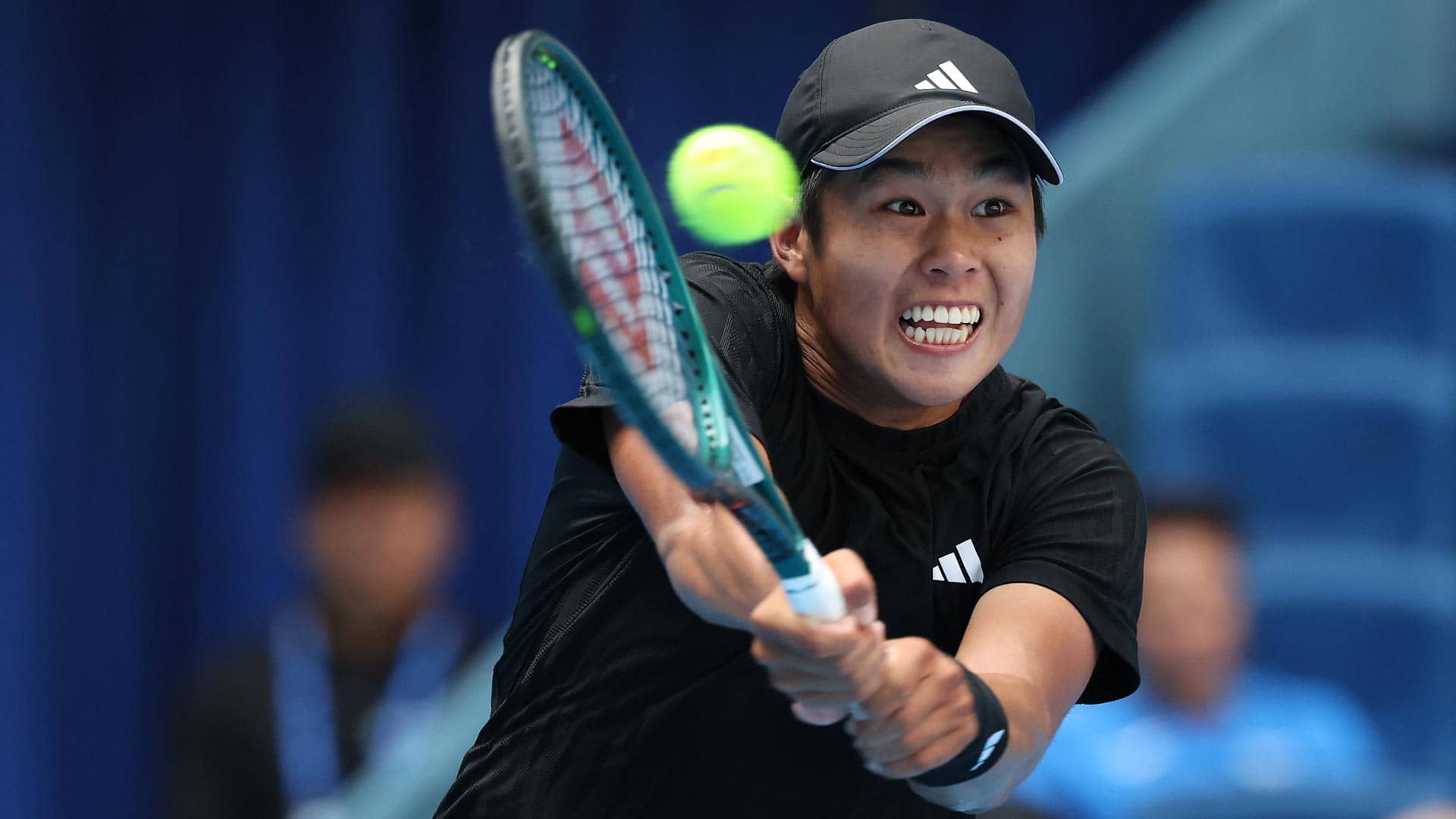 Tien advances to first ATP Tour final after Medvedev retires in Beijing