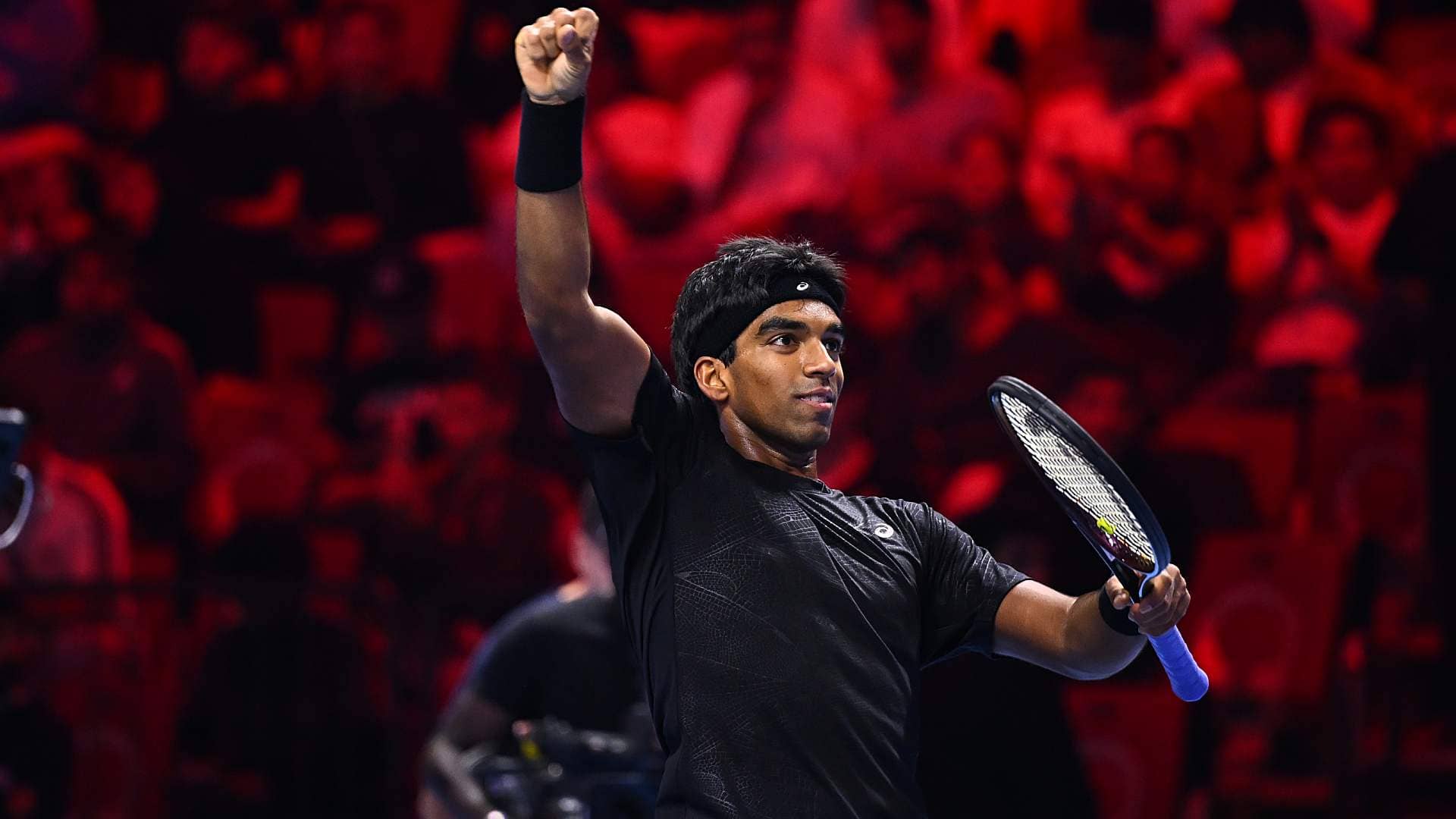 Nishesh Basavareddy on Day 3 of the Next Gen ATP Finals presented by PIF.