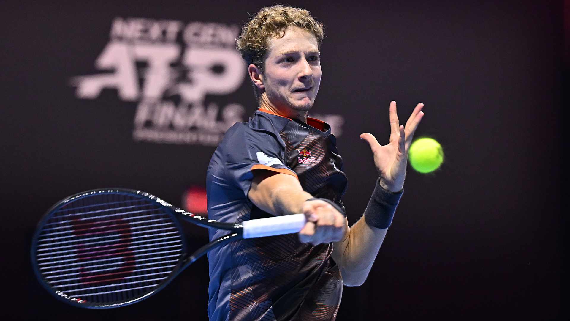 Martin Landaluce on Day 1 of the Next Gen ATP Finals presented by PIF.