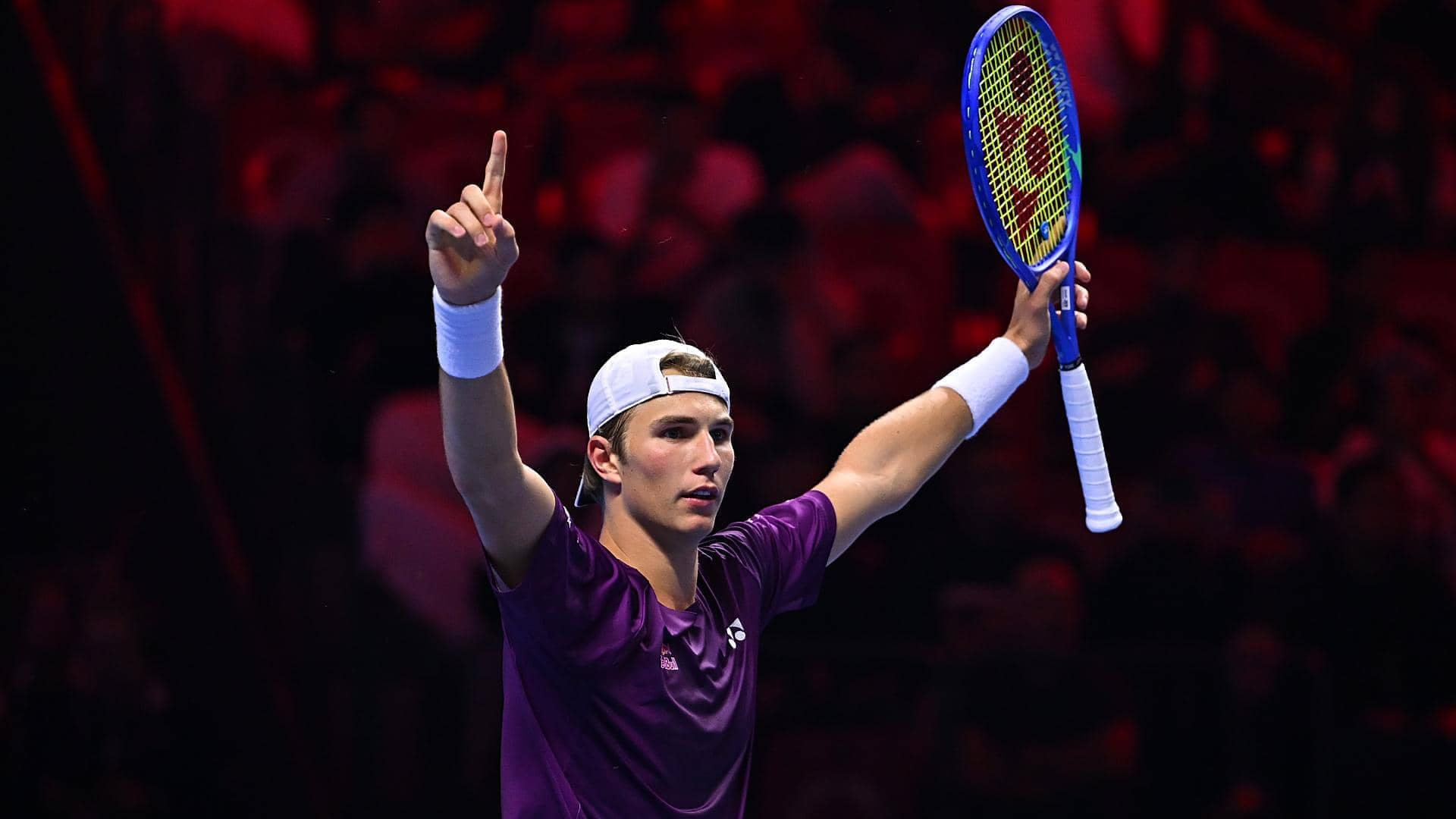 Nicolai Budkov Kjaer on Day 2 of the Next Gen ATP Finals 2025.