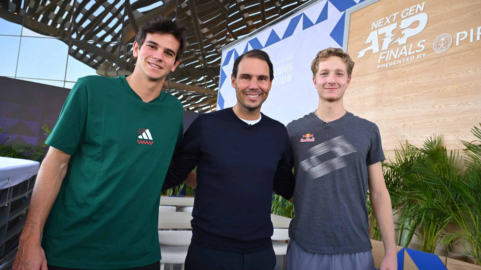 Rafael Jodar, Rafael Nadal and Martin Landaluce