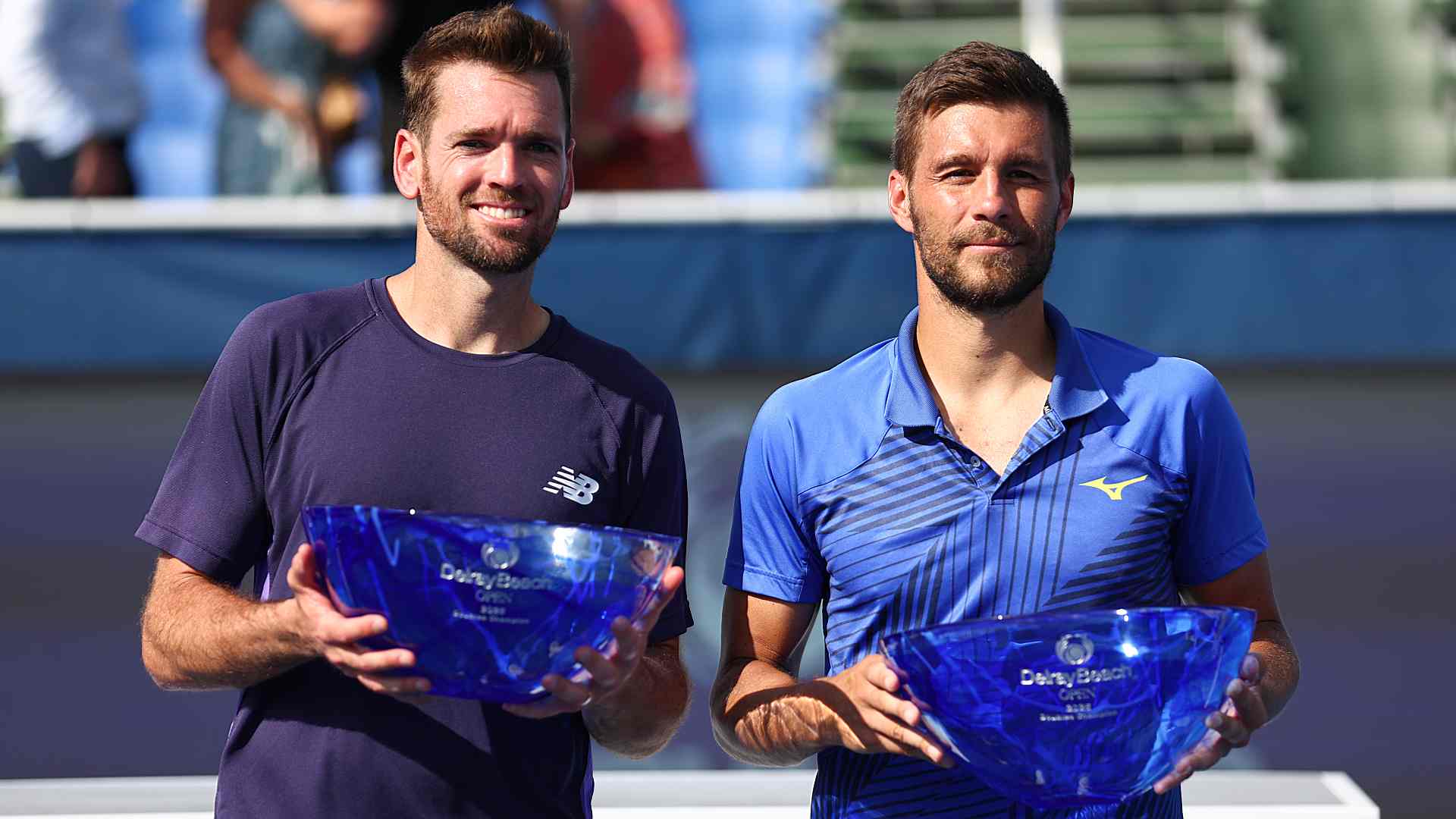 Austin Krajicek and Nikola Mektic won the Delray Beach doubles title on Sunday.